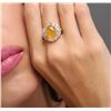 Image 5 : 14KT Yellow Gold 4.43ct Opal and Diamond Ring