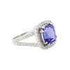Image 4 : 14KT White Gold 6.47ct Tanzanite and Diamond Ring
