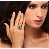 Image 5 : 14KT White Gold 3.95ct Emerald and Diamond Ring