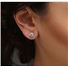 Image 1 : 14KT White Gold 1.79ctw Diamond Stud Earrings