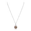 Image 3 : 14KT Two-Tone Gold 1.38ctw Diamond Pendant With Chain