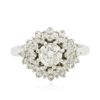 Image 3 : 14KT White Gold 1.52ctw Diamond Ring