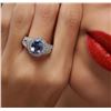 Image 5 : 14KT White Gold 3.14ct Tanzanite and Diamond Ring