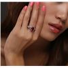 Image 5 : 14KT White Gold 2.95ct Pink Sapphire and Diamond Ring