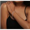 Image 5 : 18KT White Gold 3.88ctw Diamond Tennis Bracelet