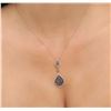 Image 1 : 14KT Rose Gold 0.76ctw Diamond Pendant With Chain