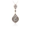 Image 4 : 14KT Rose Gold 0.76ctw Diamond Pendant With Chain