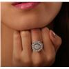 Image 4 : 14KT White Gold 1.28ctw Brilliant Cut Diamond Ring