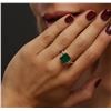Image 6 : 14KT Yellow Gold 3.73ct Emerald and Diamond Ring
