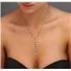 Image 1 : 14KT Two-Tone Gold 3.09ctw Diamond Necklace