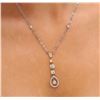 Image 2 : 14KT Two-Tone Gold 3.09ctw Diamond Necklace
