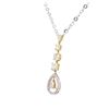Image 7 : 14KT Two-Tone Gold 3.09ctw Diamond Necklace
