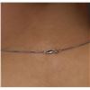 Image 6 : 14KT White Gold 0.94ctw Diamond Pendant With Chain