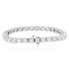 Image 4 : 14KT White Gold 6.43ctw Diamond Tennis  Bracelet