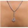 Image 5 : 14KT White Gold 1.03ctw Diamond Necklace