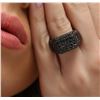 Image 6 : 14KT Black Gold 2.40ctw Black Diamond Ring