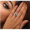 Image 1 : 18KT White Gold 2.00ctw Blue Diamond Wedding Ring Set