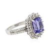 Image 4 : 14KT White Gold 3.02ct Tanzanite and Diamond Ring