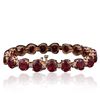 Image 4 : 14KT Rose Gold 28.72ctw Ruby and Diamond Bracelet