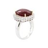 Image 6 : 14KT White Gold 13.43ct Ruby and Diamond Ring