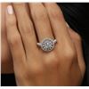 Image 2 : 14KT White Gold 1.24ctw Diamond Ring