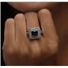 Image 6 : 14KT White Gold 2.90ct Sapphire and Diamond Ring