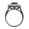 Image 7 : 14KT White Gold 2.90ct Sapphire and Diamond Ring