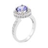 Image 6 : 14KT White Gold 1.61ct Tanzanite and Diamond Ring