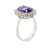 Image 6 : 14KT Two-Tone Gold 2.38ct Tanzanite and Diamond Ring