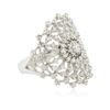 Image 4 : 14KT White Gold 0.48ctw Diamond Ring
