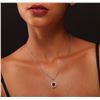 Image 1 : 14KT White and Yellow Gold 2.56ct Ruby and Diamond Pendant