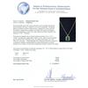 Image 9 : 14KT Yellow Gold 9.14ct Emerald and Diamond Pendant With Chain