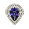 Image 3 : 14KT Two-Tone 5.39ct Tanzanite and Diamond Ring