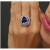 Image 6 : 14KT Two-Tone 5.39ct Tanzanite and Diamond Ring