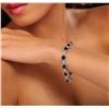 Image 2 : 14KT White Gold 18.36ctw Sapphire and Diamond Bracelet