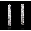 Image 3 : 14KT White Gold 2.51ctw Diamond Earrings