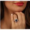 Image 5 : 14KT White Gold 4.18ct Tanzanite and Diamond Ring