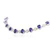 Image 6 : 14KT White Gold 51.10ctw Tanzanite and Diamond Necklace