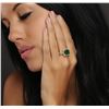 Image 5 : 14KT Yellow Gold 2.98ct Emerald and Diamond Ring