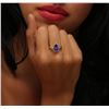 Image 5 : 14KT Yellow Gold 2.22ct Tanzanite and Diamond Ring
