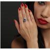 Image 5 : 14KT White Gold 1.94ct Tanzanite and Diamond Ring