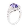 Image 7 : 14KT White Gold 1.94ct Tanzanite and Diamond Ring