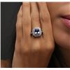 Image 6 : 14KT White Gold 1.75ct Tanzanite and Diamond Ring