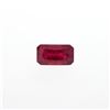 Image 1 : 6.42ctw. One Rectangular Cut Natural Ruby