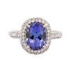 Image 1 : 14KT Yellow Gold 2.91ct Tanzanite and Diamond Ring