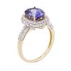 Image 7 : 14KT Yellow Gold 2.91ct Tanzanite and Diamond Ring