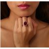 Image 3 : 14KT Rose Gold 6.96ct Ruby and Diamond Ring
