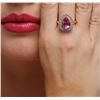 Image 5 : 18KT Rose Gold 4.61ct Pink Spinel and Diamond Ring