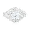 Image 3 : 14KT White Gold 2.39ctw Diamond Ring