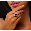 Image 2 : 14KT Two-Tone Gold 3.51ct Ruby and Diamond Ring